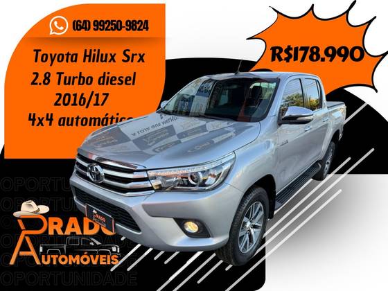 TOYOTA HILUX 2.8 SRX 4X4 CD 16V DIESEL 4P AUTOMÁTICO TOYOTA HILUX 2.8 SRX 4X4 CD 16V DIESEL 4P AUTOMÁTICO